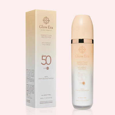 Αντηλιακό προσώπου Glow Era Perfect Sun Protector SPF50 με 4 βλαστοκύτταρα, 50ml