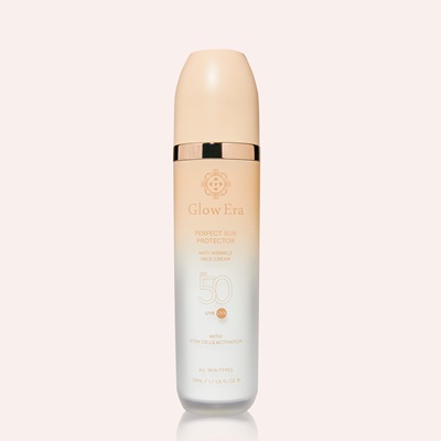 Αντηλιακό προσώπου Glow Era Perfect Sun Protector SPF50 με 4 βλαστοκύτταρα, 50ml